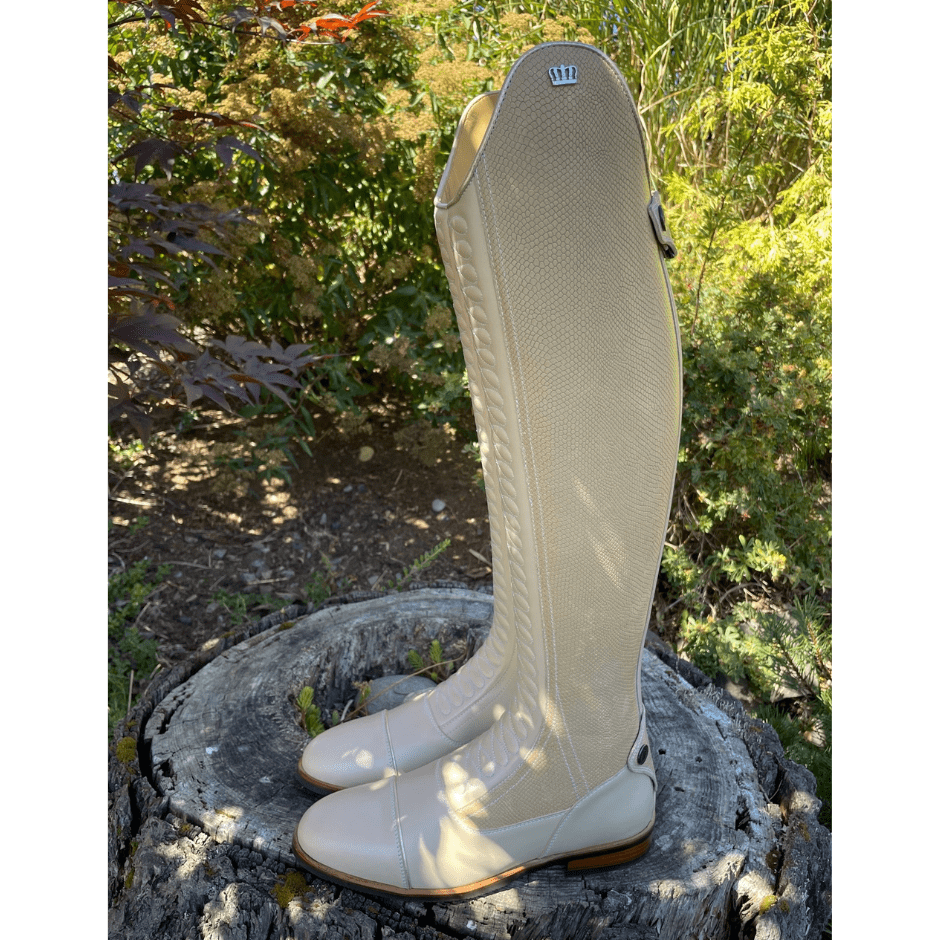 Custom Kingsley Infinity Dressage Boot - Snake Beige & Nature Beige
