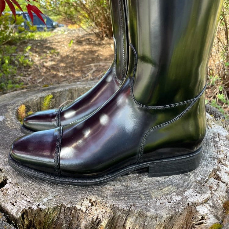 Custom DeNiro Raffello Dressage Boot - Brushed Black with Uptop Lucidi & Fineline
