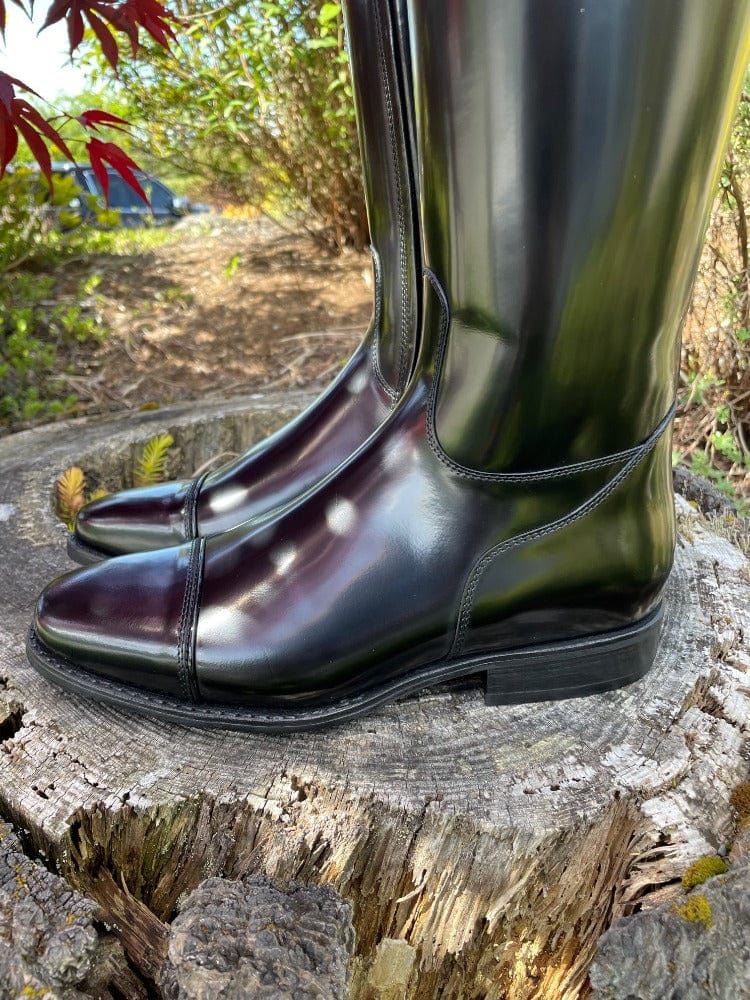 Custom DeNiro Raffello Dressage Boot - Brushed Black with Uptop Lucidi & Fineline