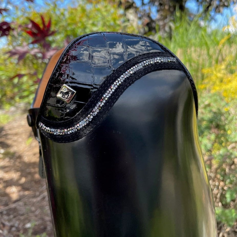 Custom DeNiro Raffello Dressage Boot - Brushed Black with Uptop Lucidi & Fineline
