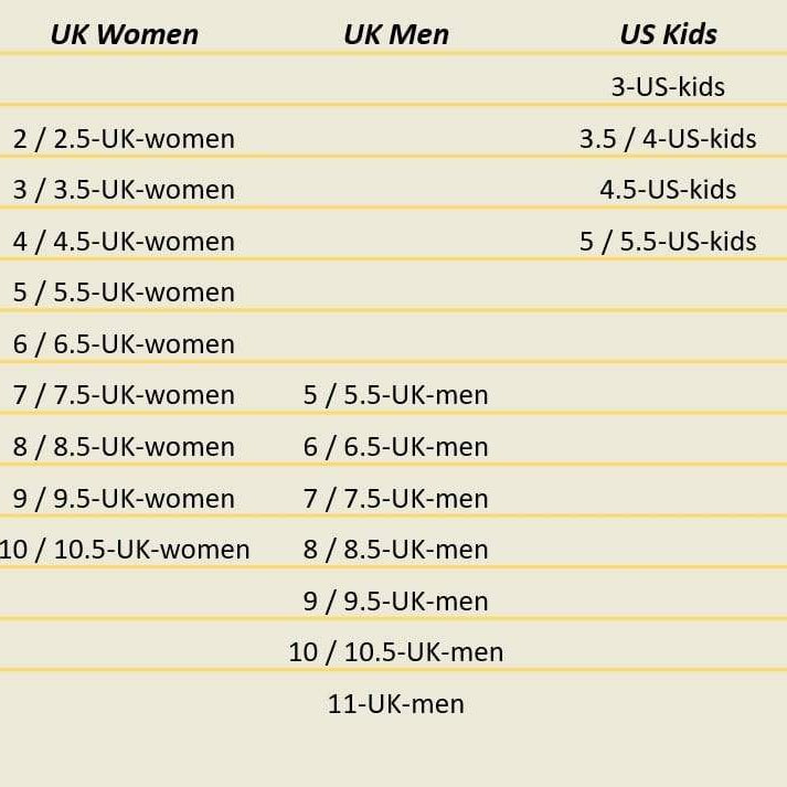 European to US foot size guide