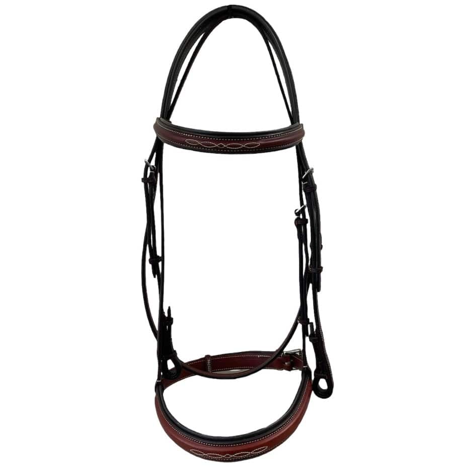 Edgewood Fancy Stitched Raised Bridle - 1" Fully Padded