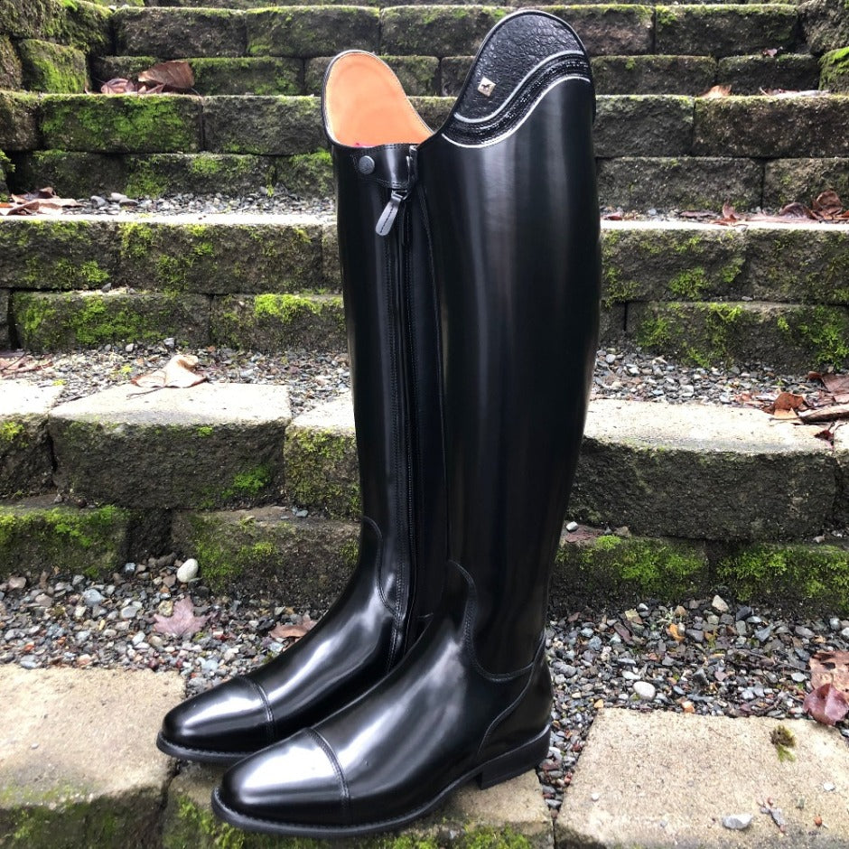 Custom DeNiro Bellini Dressage Boot - Uptop Black Buongiorno & Jet Black Fineline