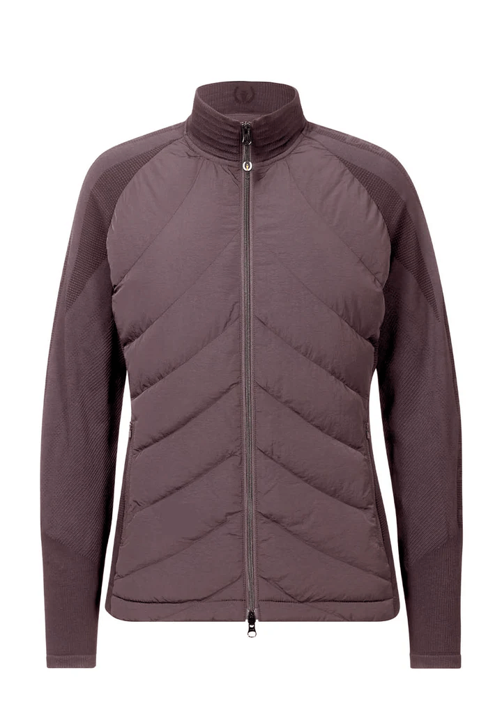 EquiTech Hybrid Quilted Riding Jacket - Mauve 