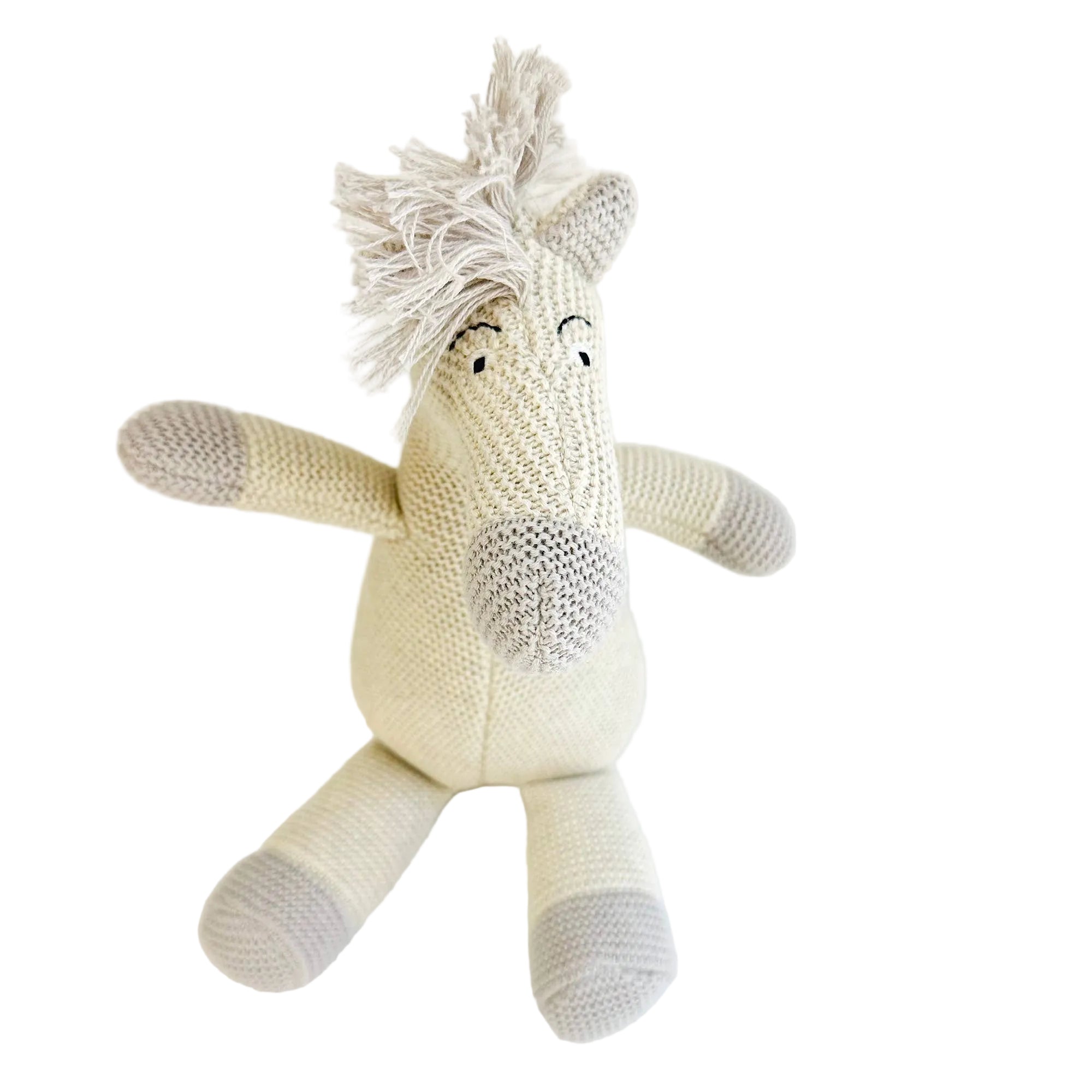 Horse Knit Stuffed Animal Toy 