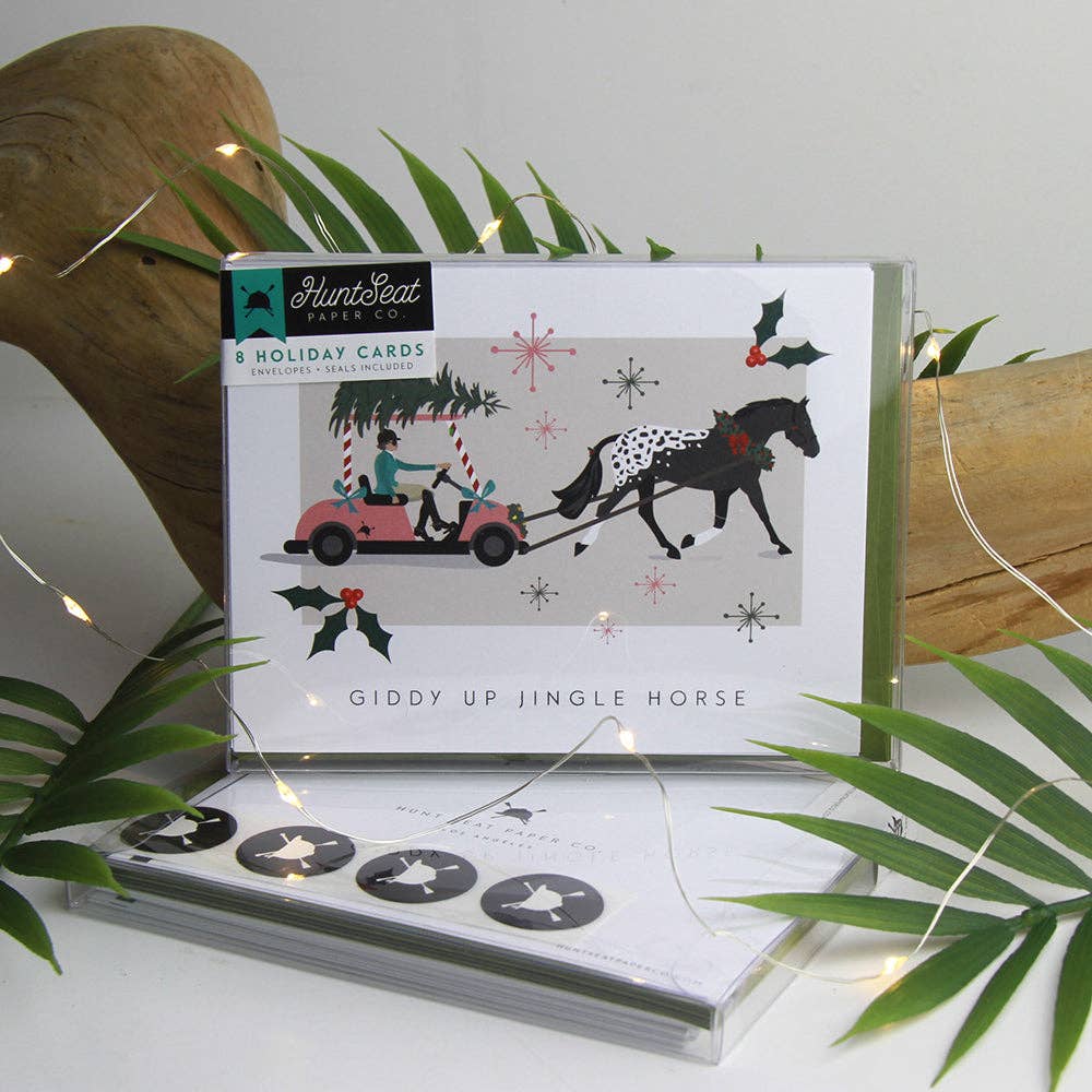 Giddy Up Jingle Horse Christmas Card