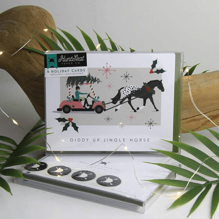 Giddy Up Jingle Horse Holiday Card