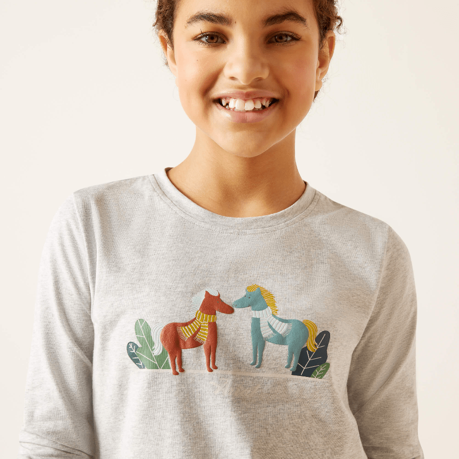 Ariat Juniors Fashion T-Shirt - Winter Ponies