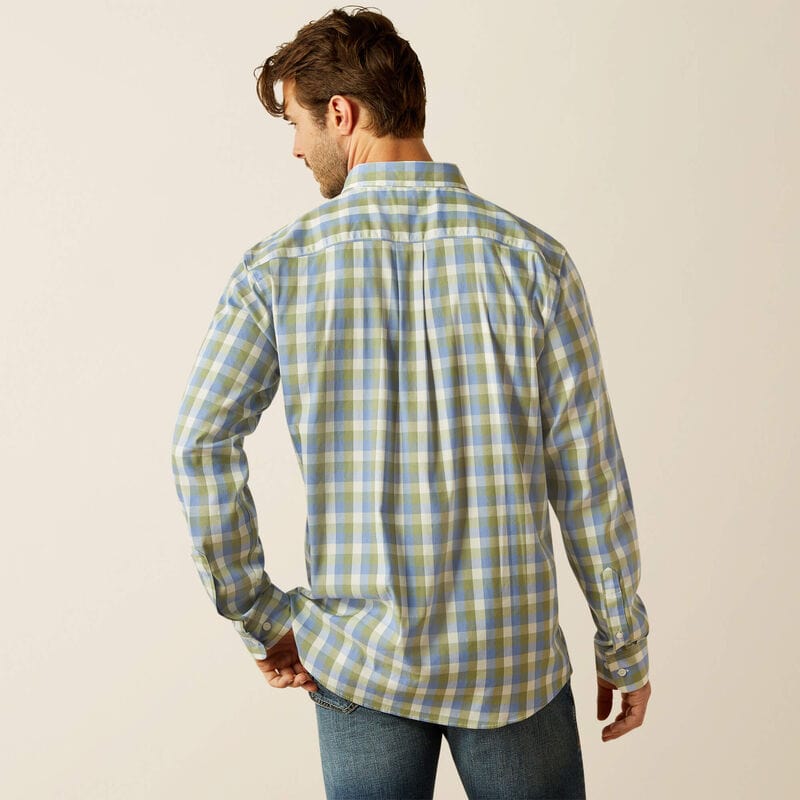 Ariat Mens Napa Shirt - Oil Green Check