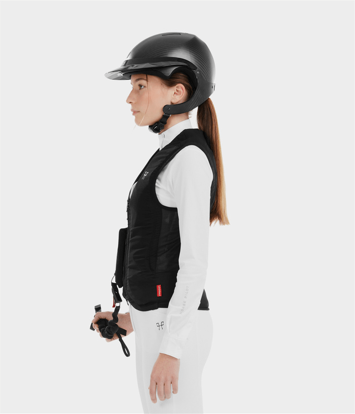 Horse Pilot Twist'Air 2.0 Airbag Vest - Junior's Sizing - Black