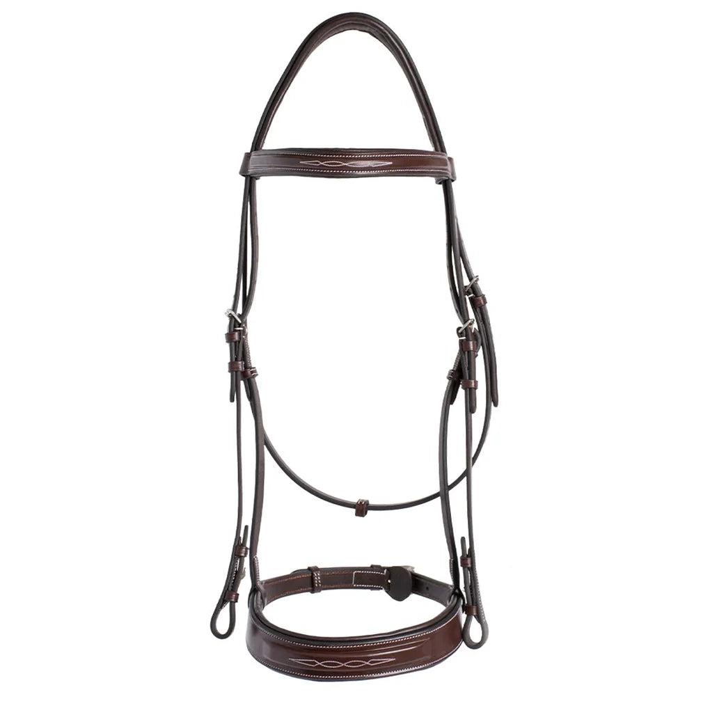 Black Oak Tupelo Bridle - Front View