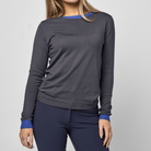 TKEQ Essential Contrast Crewneck Sweater