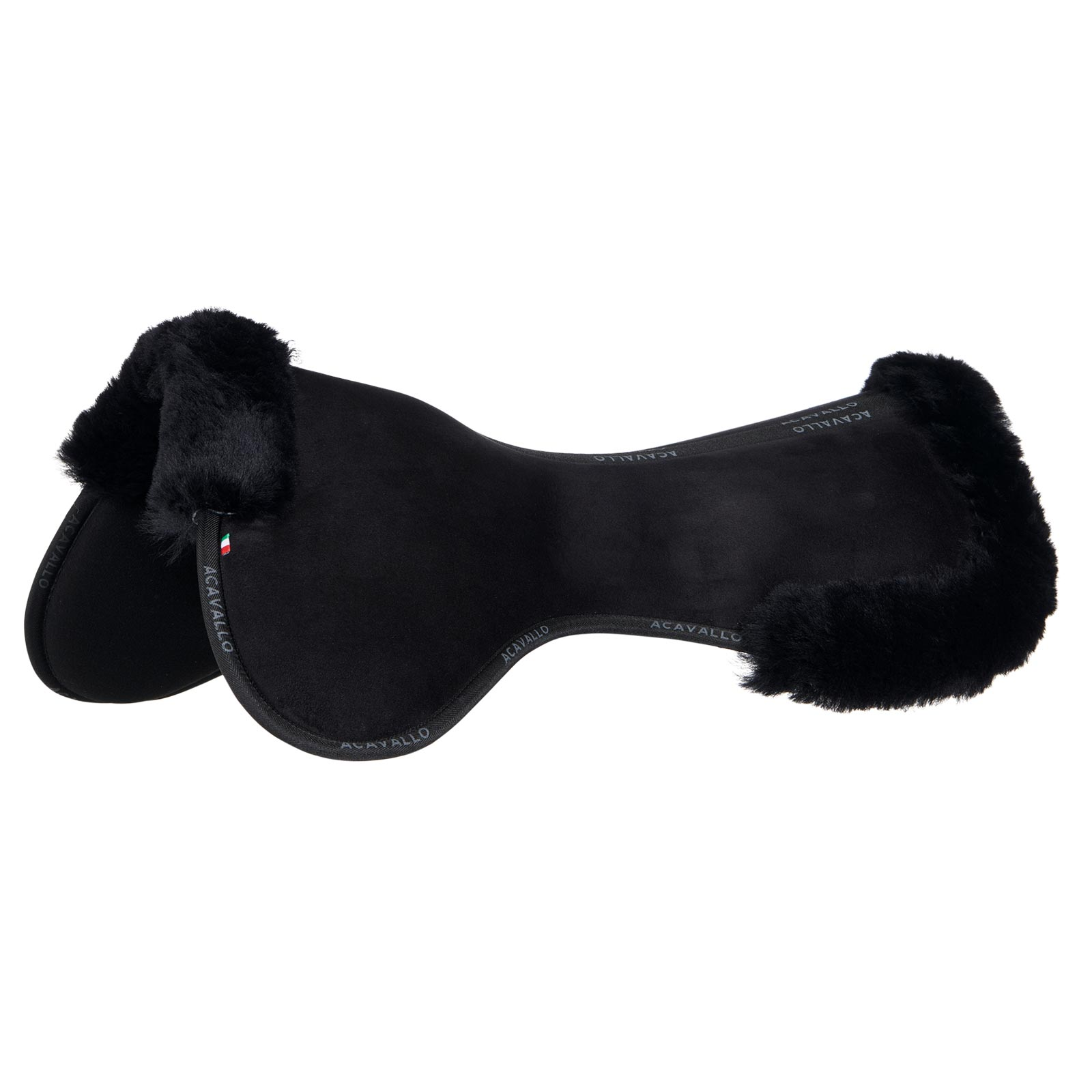 Acavallo Suede Half Pad with Sheepskin Flat