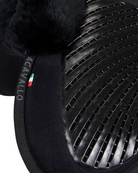 Acavallo Suede Flat Half Pad with Gel Grip and Sheepskin