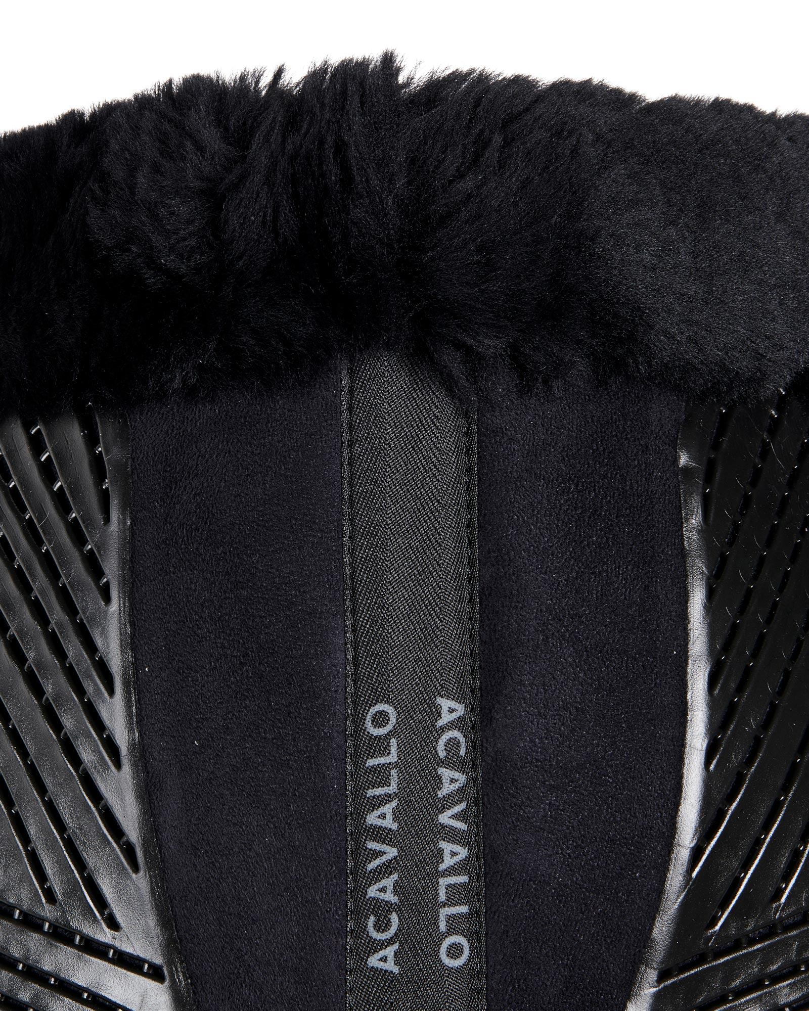 Acavallo Suede Flat Half Pad with Gel Grip and Sheepskin