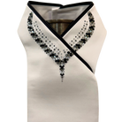 Plastronique Black & Silver Drip Stock Tie