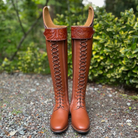 Deniro Tintoretto Dressage Boot - WRAT Brandy with GGS73 Paradise Shine Swarovski - 40 MC/XL (Front)