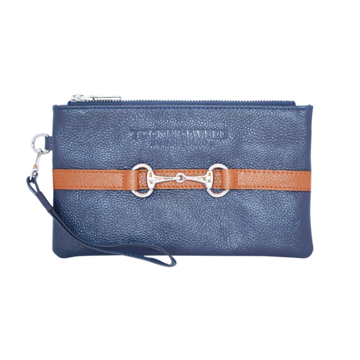 Tucker Tweed Wellington Wristlet- Navy