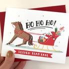Ho Ho Horses Christmas Card