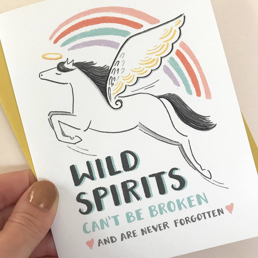 Wild Spirits Sympathy Card