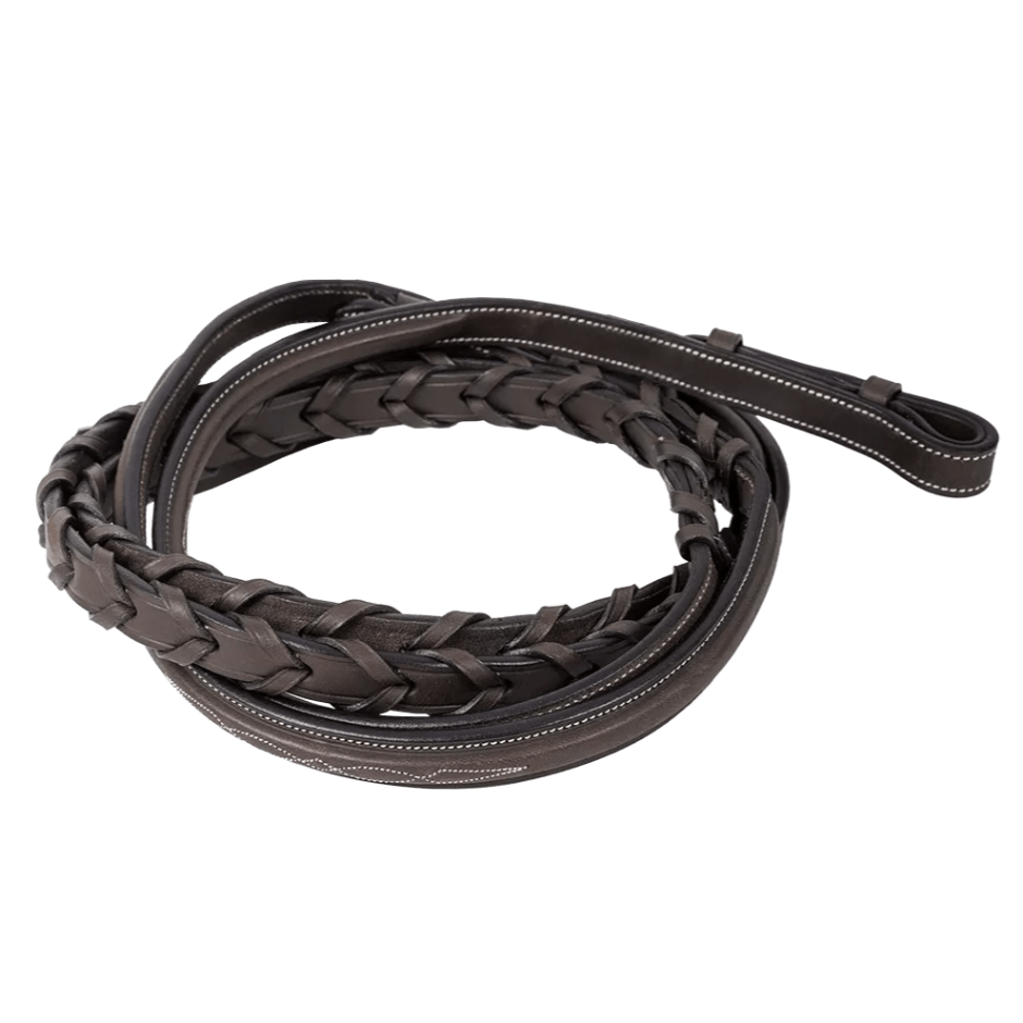 Butet New 16mm Hunter Laced Reins - Cachou