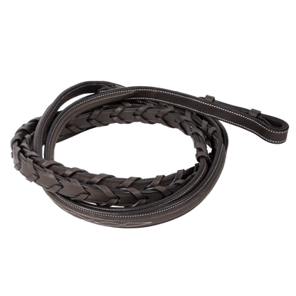 Butet New 16mm Hunter Laced Reins - Cachou