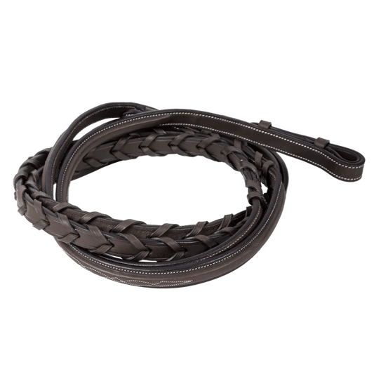 Butet New 16mm Hunter Laced Reins - Cachou