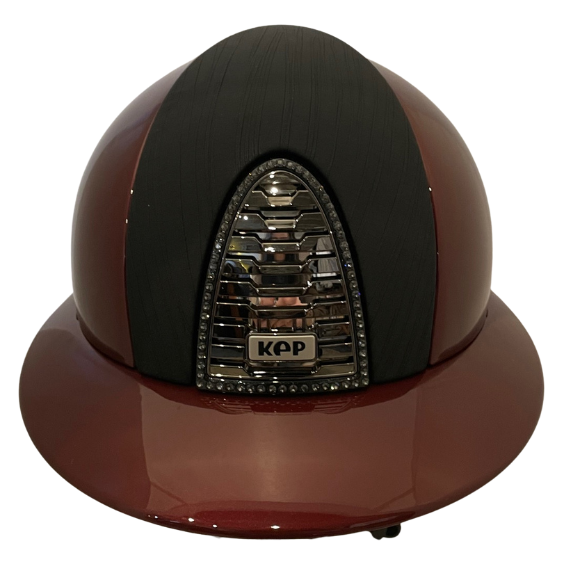 KEP Cromo 2.0 Bordeaux Metal & Black Vesna Insert Wide Polo Brim Helmet