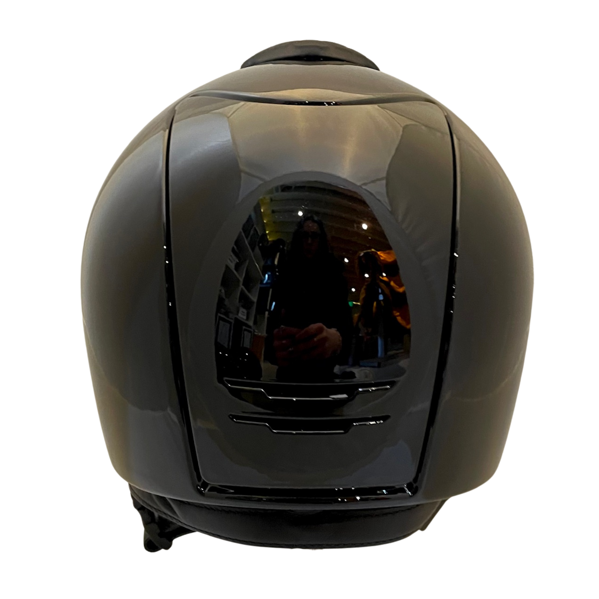 KEP Cromo 2.0 Metal Polish Black with Milano Black Front Insert Silver Night Swarovski Helmet