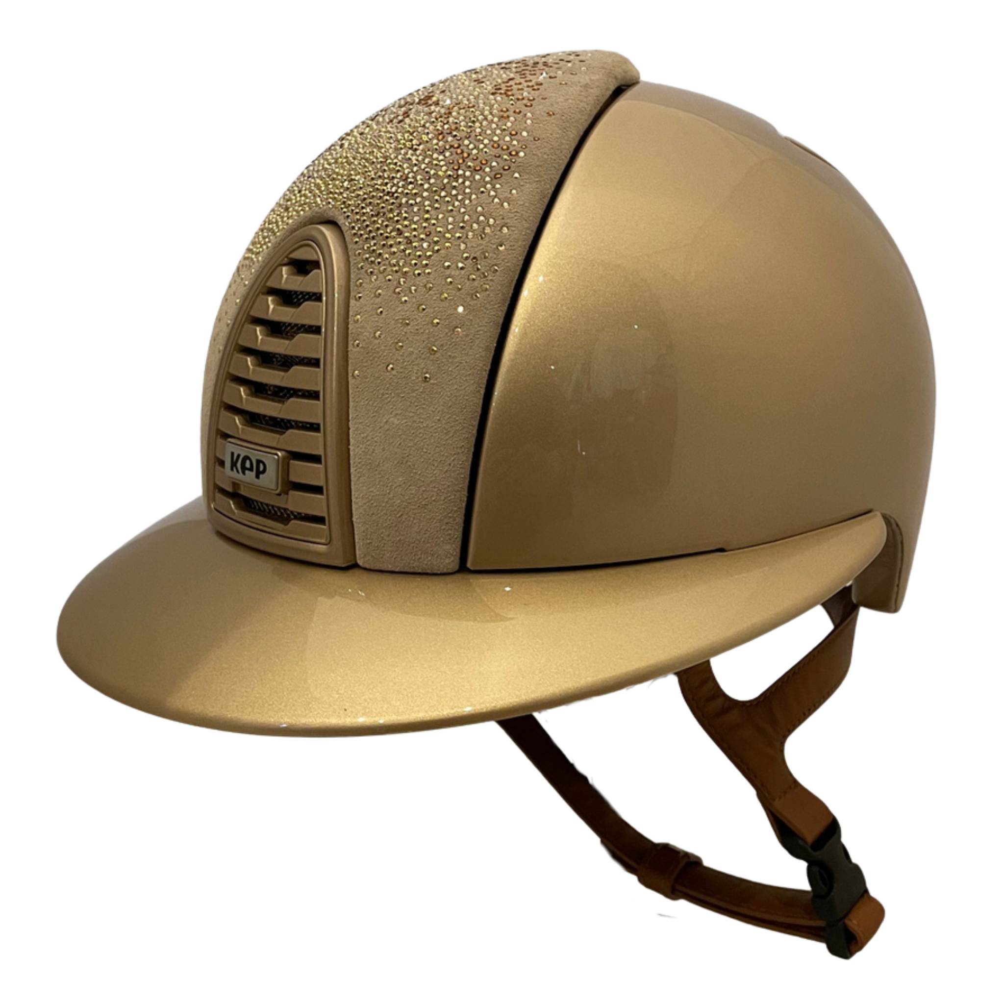 KEP Cromo 2.0 Metal Golden Sand with Nebula Gold Insert Wide Polo Brim Helmet