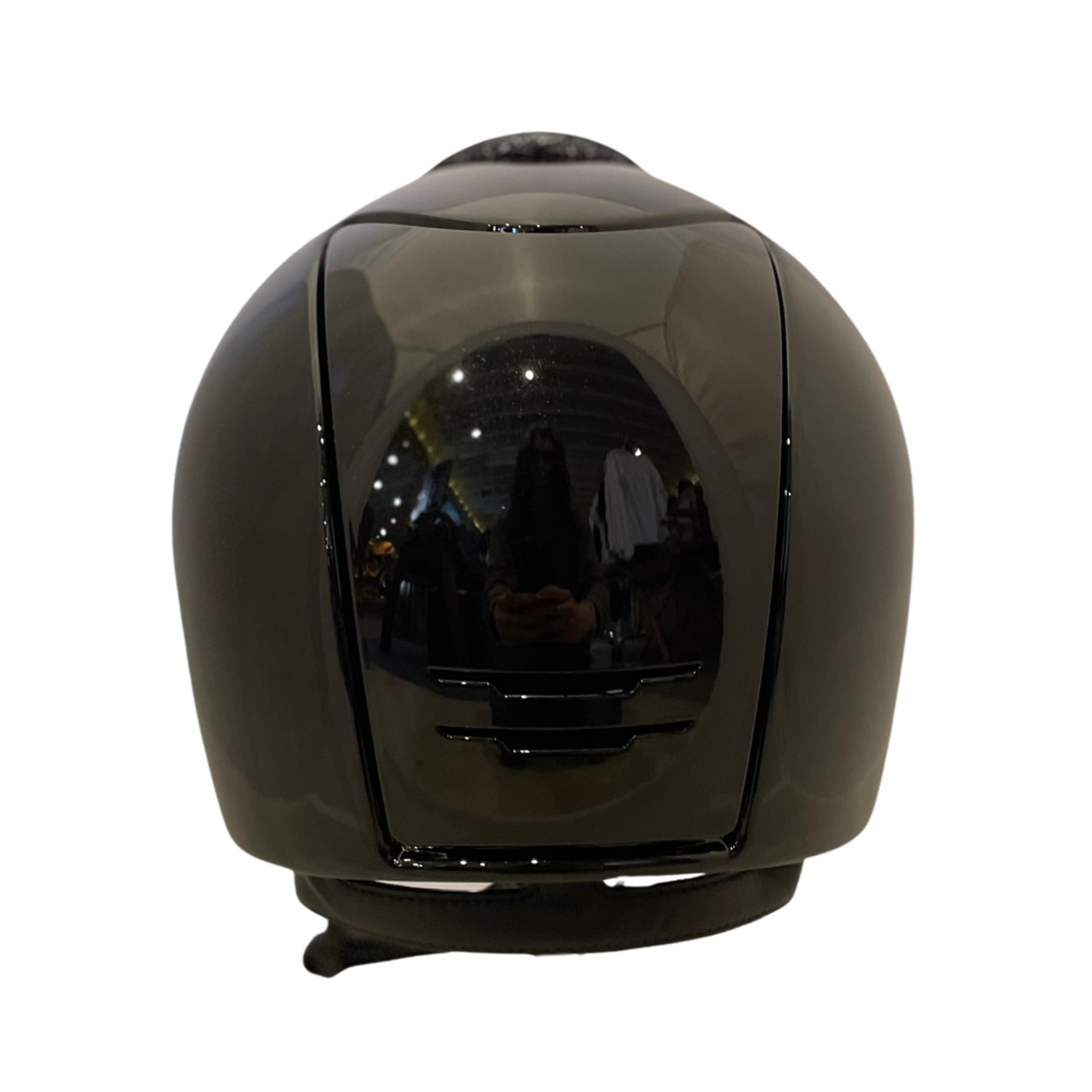 KEP Cromo 2.0 Polish Black with Klimt Insert & Cristalli Logo Wide Polo Brim Helmet