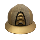 KEP Cromo 2.0 Metal Golden Sand with Galaxy Gold Insert & Crystal Frame Wide Polo Brim Helmet