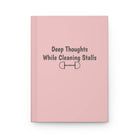 Deep Thoughts While Cleaning Stalls Equestrian Notebook