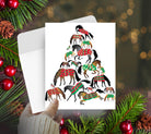 Horse Tree Christmas Card
