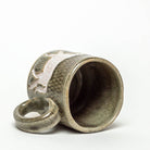 White Horse on Silver Stoneware 10oz Mug