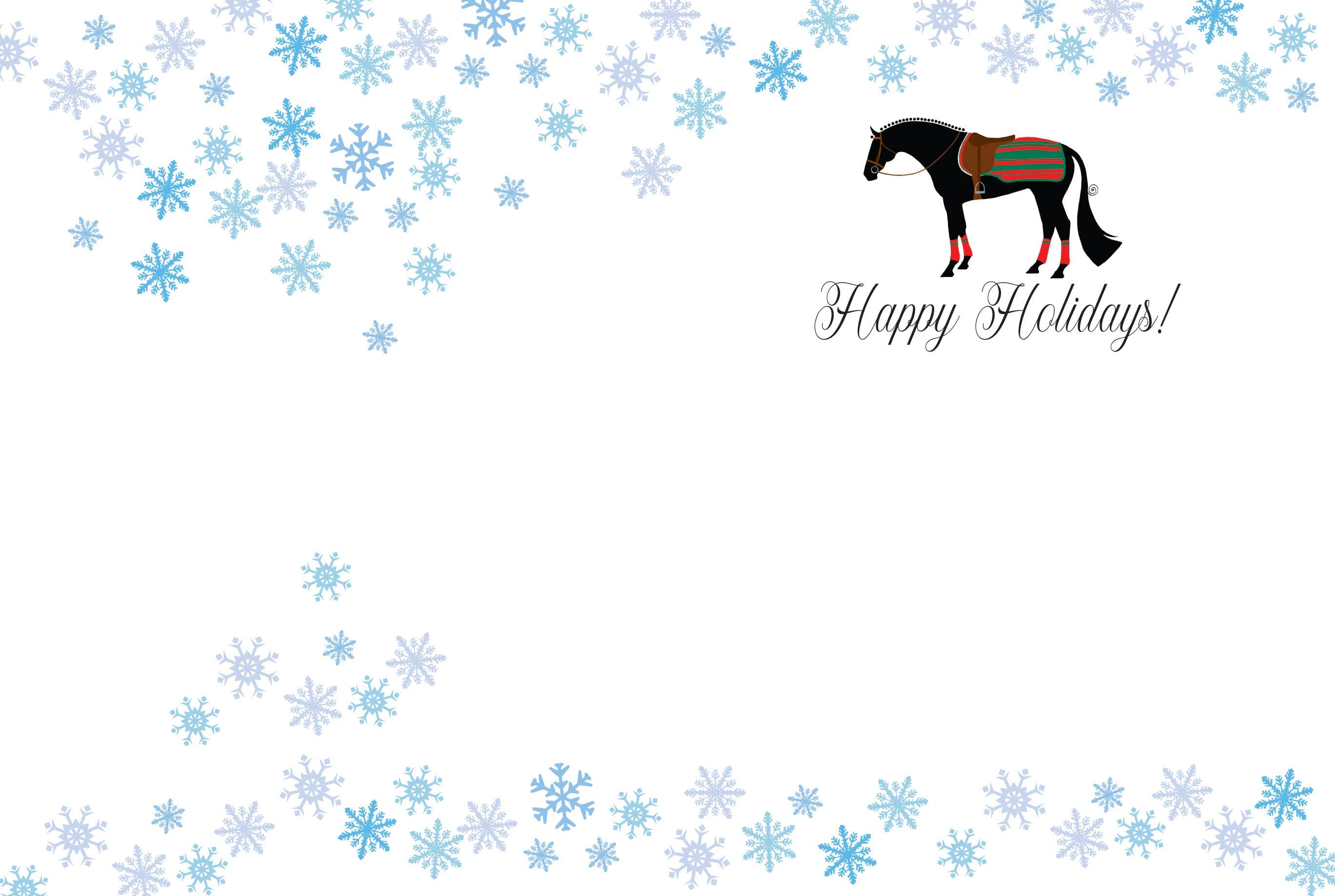 Hunter Horse Christmas Card