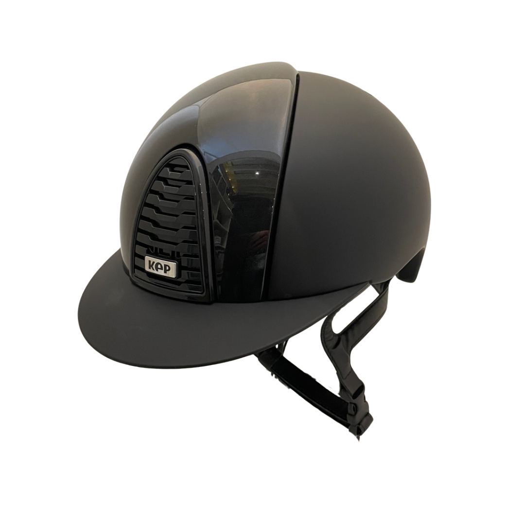 KEP Cromo 2.0 Black Textile Matte with Black Shine Helmet