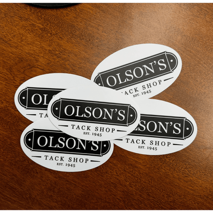 Olson's Tack Shop Oval Sticker