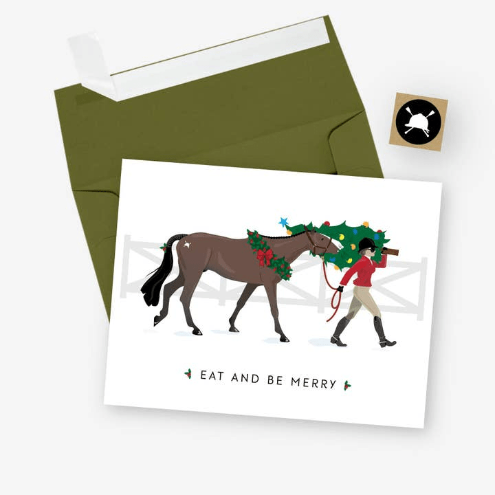 Eat & Be Merry Holiday Greeting Card