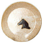 Brown Horse on White Stoneware Spoon Rest