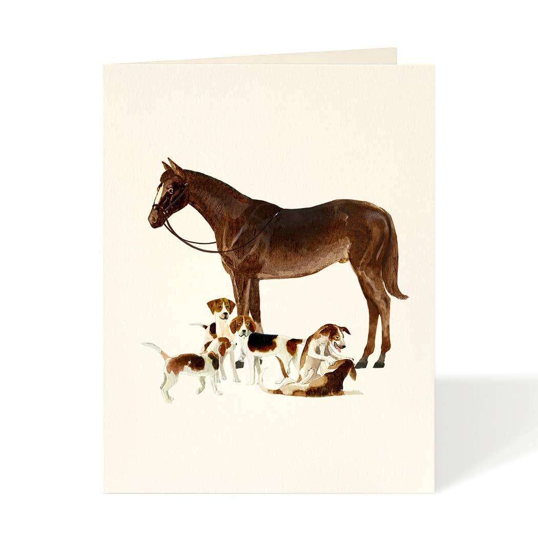 Spring and Beagles Greeting Card