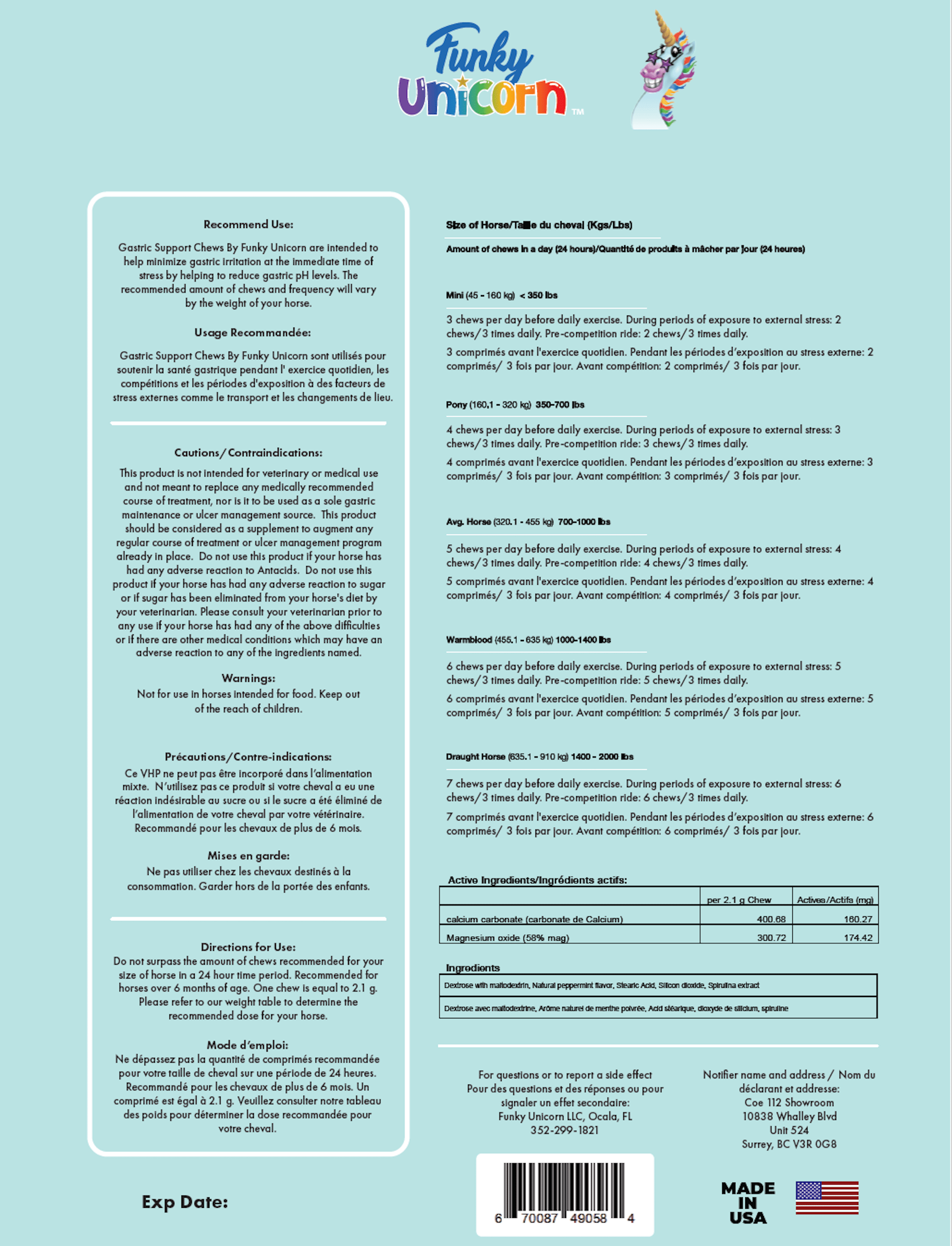 Gastric Chews by Funky Unicorn