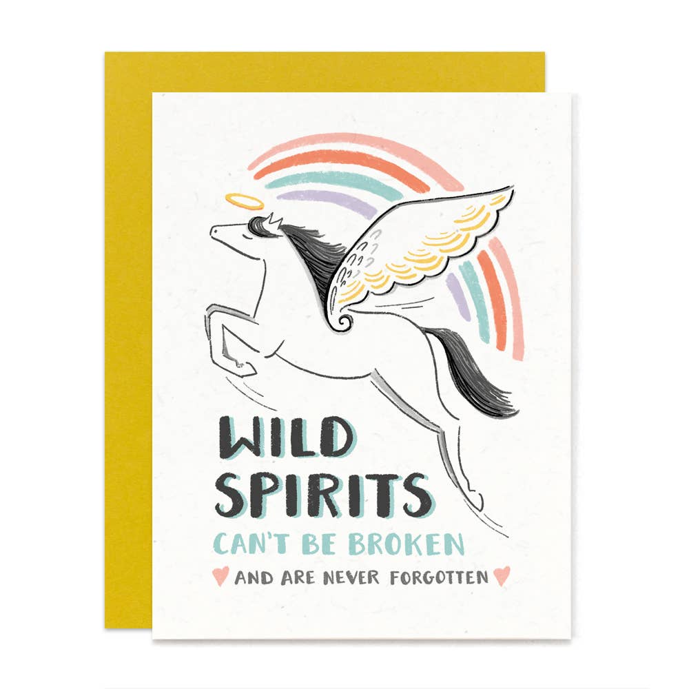 Wild Spirits Sympathy Card