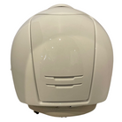 KEP Cromo 2.0 Polish White with Mirror Gold Rose Frame & Zircons Logo Polo Brim Helmet