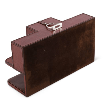 Leather Stirrup Desk Organizer