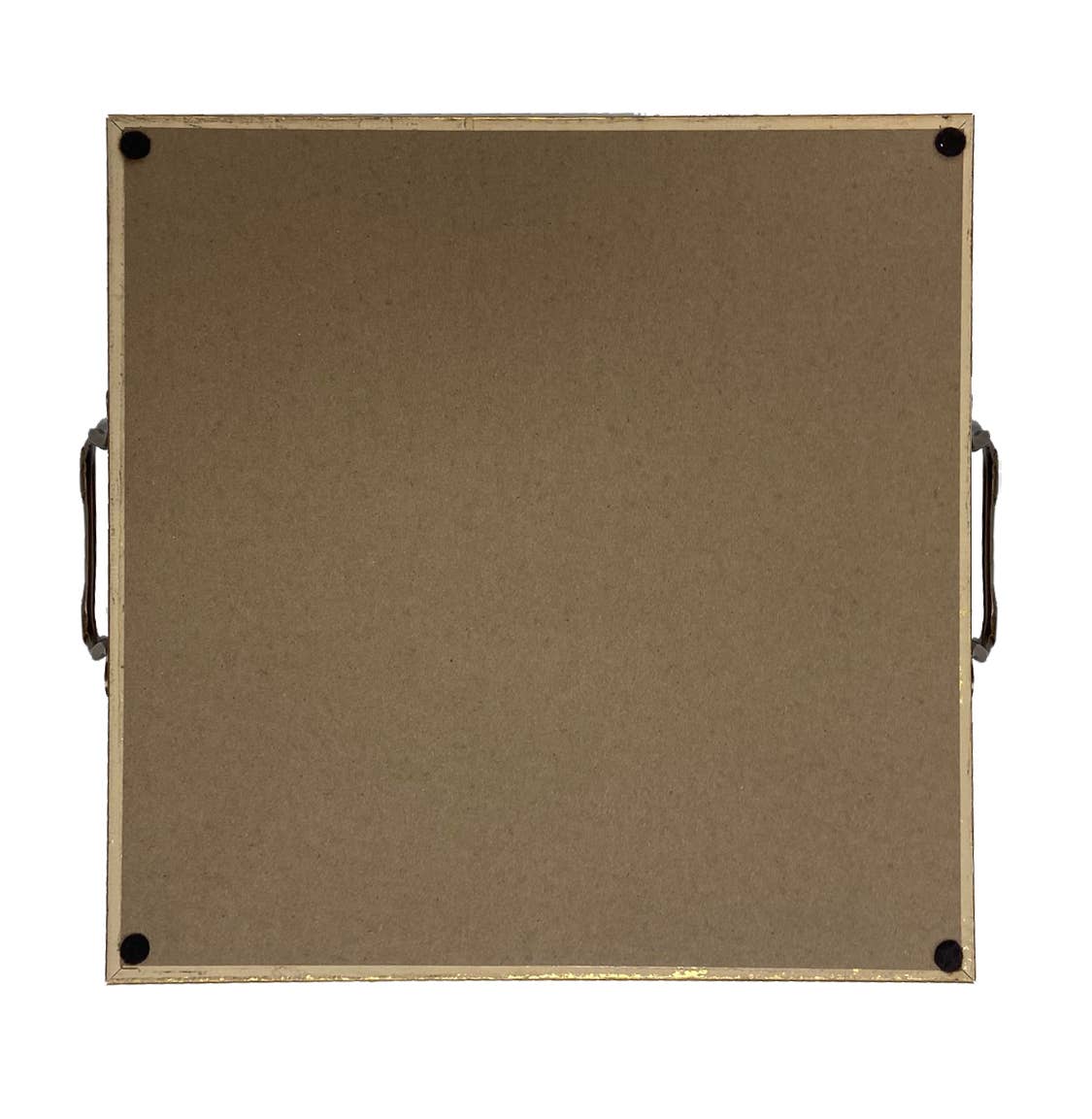 Pink and Brown Equestrian Fabric Print Decorative Tray