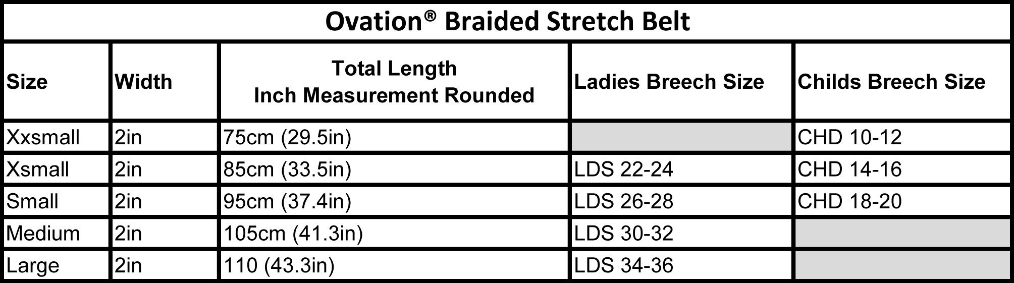 Ovation Braided Stretch Belt