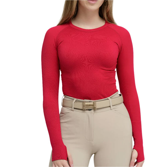 TKEQ Kennedy Seamless 2.0 Long Sleeve - Sour Cherry