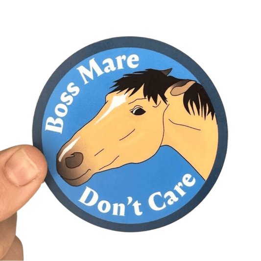 Boss Mare Don't Care Sticker