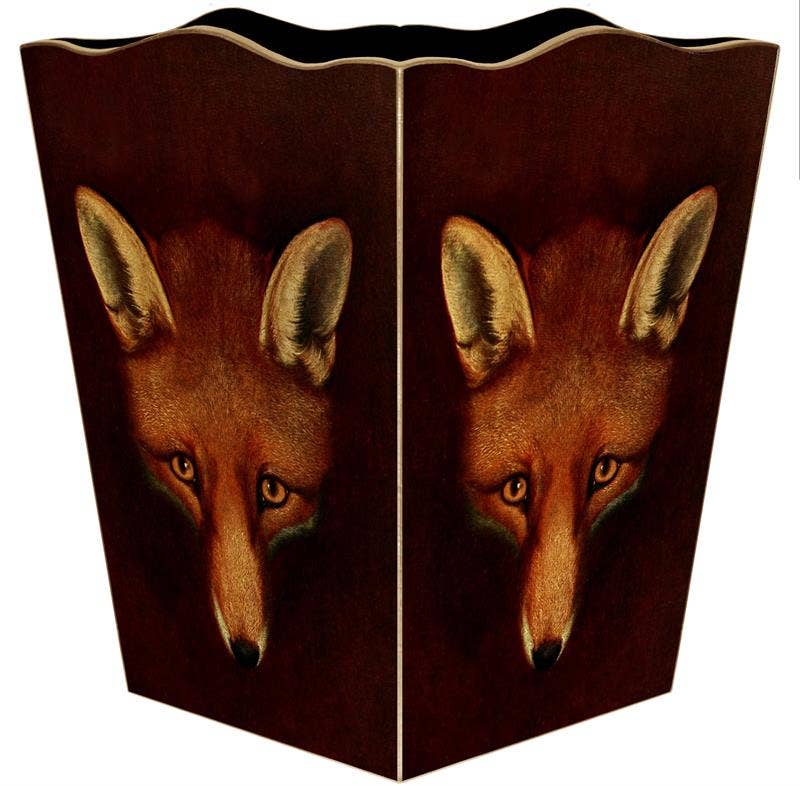 Fox Mask Wastepaper Basket